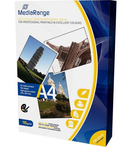 ΦΩΤΟΓΡΑΦΙΚΟ ΧΑΡΤΙ MEDIARANGE HIGH GLOSSY Α4 135gr/m² MRINK107