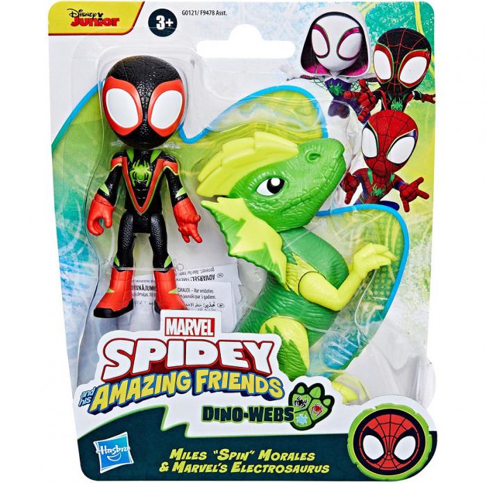 ΠΑΙΧΝΙΔΙ HASBRO DINSEY MARVEL: SPIDEY AND HIS AMAZING FRIENDS DINO-WEBS - MORALES AND MARVEL'S ELECTROSAURUS G0121