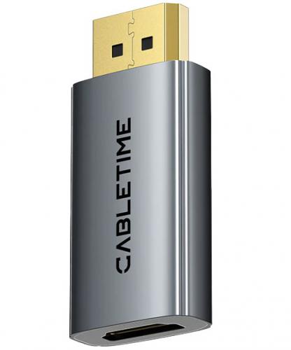 ΑΝΤΑΠΤΟΡΑΣ CABLETIME DISPLAYPORT ΣΕ HDMI CT-DMHF4K-AG3 4K/30Hz GREY