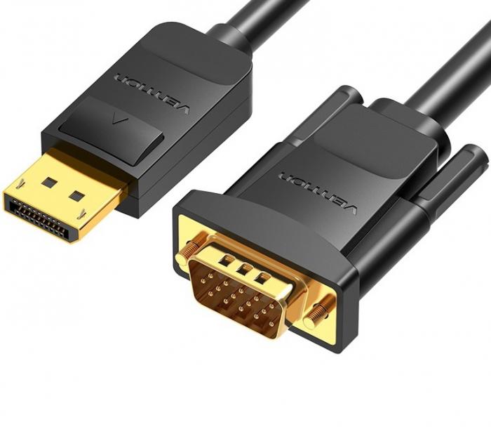 ΚΑΛΩΔΙΟ VENTION DISPLAYPORT ΣΕ VGA 5M HBLBJ BLACK