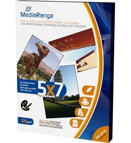 ΧΑΡΤΙ MEDIARANGE CARD GLOSSY 220GR 50 TEM MRINK114