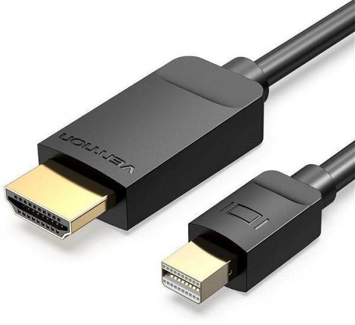 ΚΑΛΩΔΙΟ VENTION MINI DISPLAYPORT ΣΕ HDMI 2M HABBH BLACK