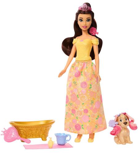 ΚΟΥΚΛΑ MATTEL DISNEY PRINCESS BELLA AND DOG JFC42