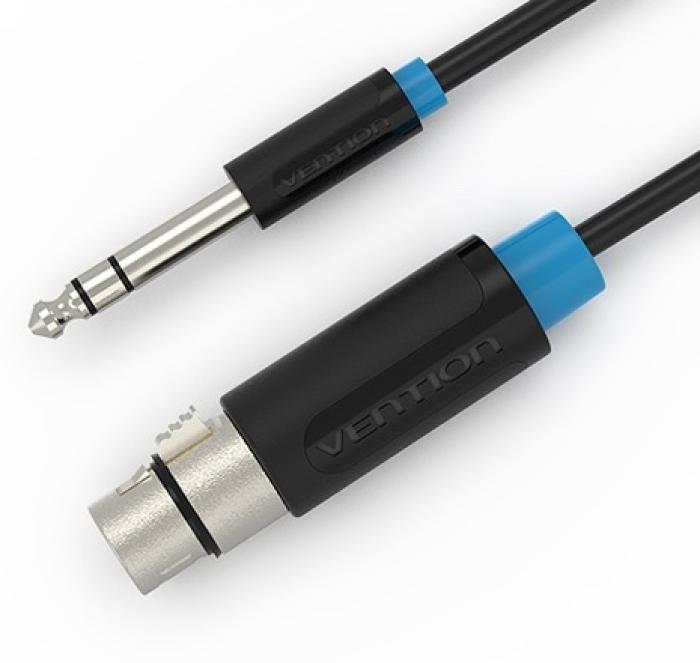 ΚΑΛΩΔΙΟ VENTION XLR ΘΗΛ. ΣΕ 6.3ΜΜ ΑΡΣ. 3M BBEBI BLACK