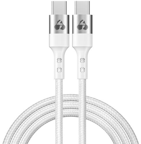 ΚΑΛΩΔΙΟ ΣΥΝΔΕΣΗΣ USB-C ΣΕ USB-C POWERTECH PTR-0167 60W 1M WHITE