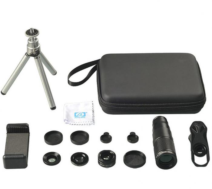 ΤΡΙΠΟΔΟ ΚΑΙ ΦΑΚΟΣ ΚΑΜΕΡΑΣ ΓΙΑ SMARTPHONE APEXEL 22X105-4IN1