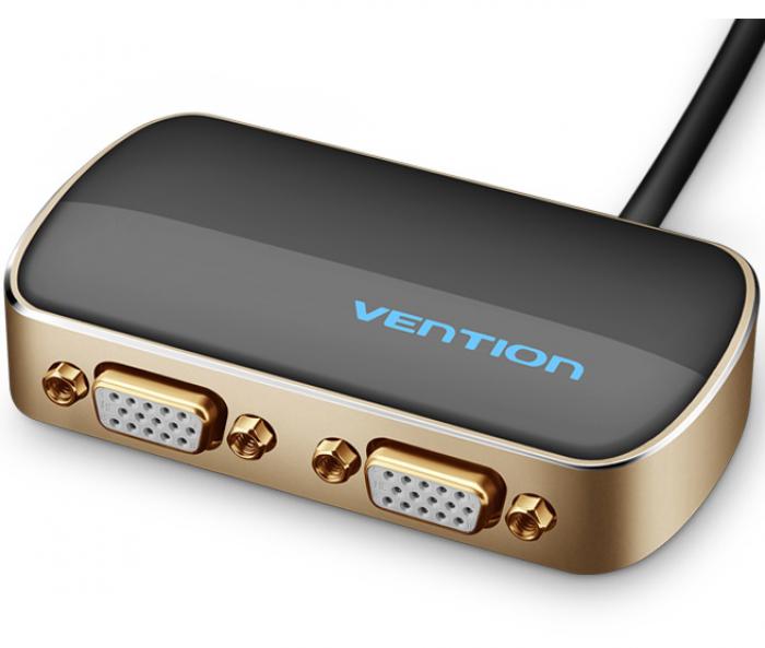 VGA SPLITTER VENTION 1 IN 2 OUT 1M DBABF BLACK