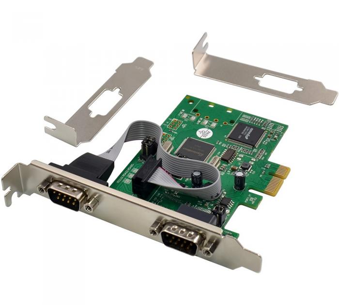 ΚΑΡΤΑ ΕΠΕΚΤΑΣΗΣ POWERTECH PCIe ΣΕ 2x SERIAL ST349 SB16C1052PCI