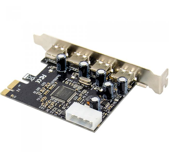 ΚΑΡΤΑ ΕΠΕΚΤΑΣΗΣ POWERTECH PCIe ΣΕ 4x USB 2.0 ST622 ASIX MCS9990