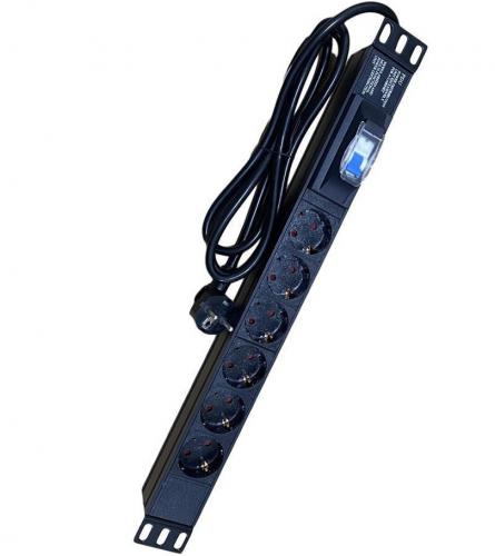 ΠΟΛΥΠΡΙΖΟ ΓΙΑ RACK 6 ΘΕΣΕΩΝ 1U POWER ON PDU-CB-6