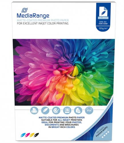 ΦΩΤΟΓΡΑΦΙΚΟ ΧΑΡΤΙ MEDIARANGE MATTE Α4 105gr/m² MRINK116