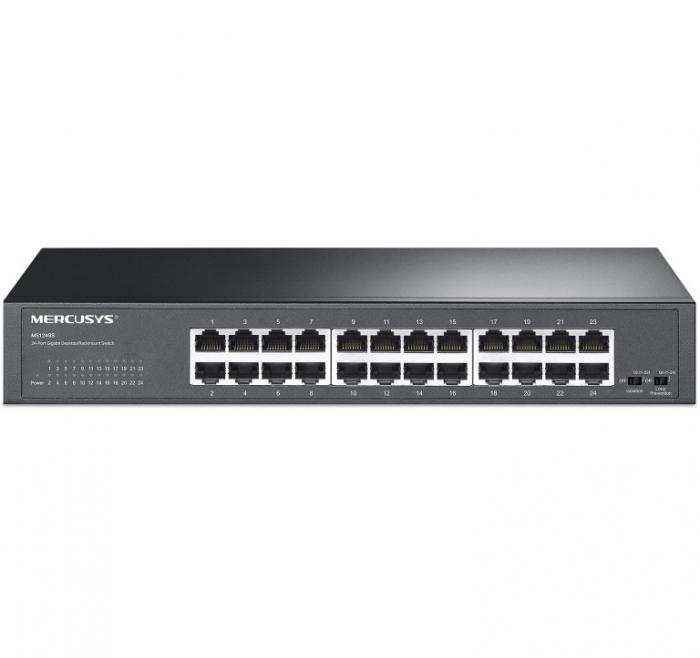 SWITCH MERCUSYS MS124GS 24 PORTS 10/100/1000Mbps