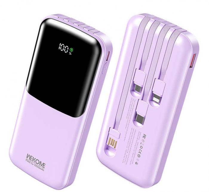 POWER BANK WK WP-65 10000mAh PD 22,5W PURPLE