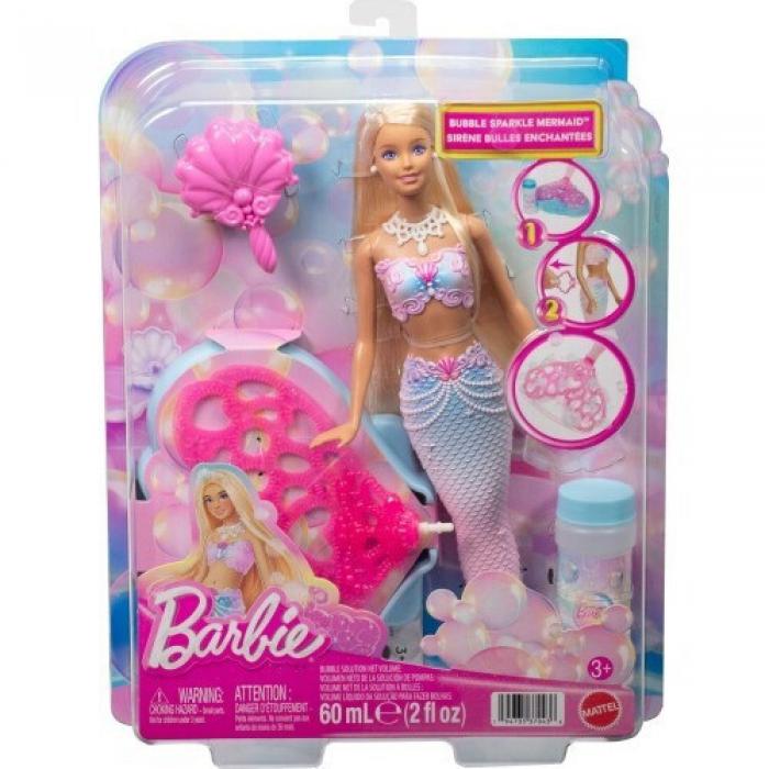 ΚΟΥΚΛΑ MATTEL BARBIE: BUBBLE SPARKLE MERMAID JLW56
