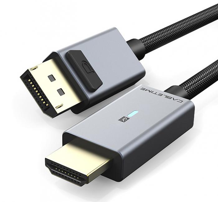 ΚΑΛΩΔΙΟ CABLETIME DP ΣΕ HDMI CT-AV585-P02G4K 4K/30Hz 1.8M BLACK