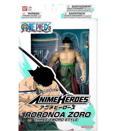 ΦΙΓΟΥΡΑ BANDAI ANIME HEROES: ONE PIECE - RORONOA ZORO THREE SWORD STYLE 37052
