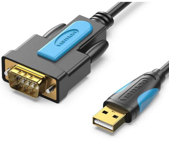 ΚΑΛΩΔΙΟ VENTION USB ΣΕ RS232 SERIAL 1M VAS-C02-B100 BLACK