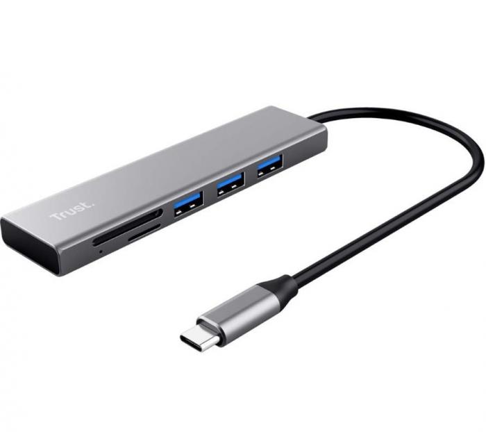 USB HUB - CARD READER TRUST HALYX FAST USB-C 24191