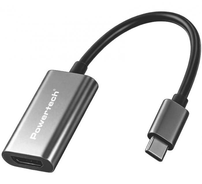ΜΕΤΑΤΡΟΠΕΑΣ POWERTECH USB-C ΣΕ HDMI PTR-0208 4K/30Hz 10 Gbps GREY