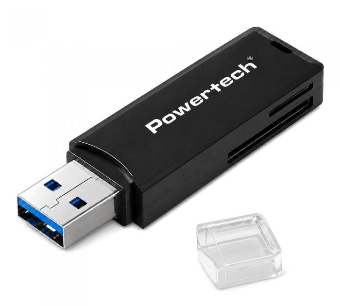 CARD READER POWERTECH PT-1605 SD MICRO SD USB 3.0 BLACK