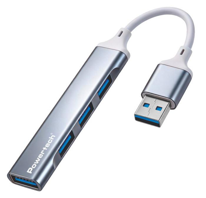 USB HUB POWERTECH PTR-0207 GREY
