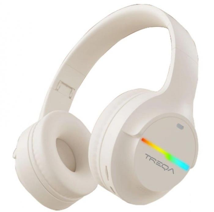 ΑΚΟΥΣΤΙΚΑ BLUETOOTH ON EAR TREQA CREAM 0726.008 ---