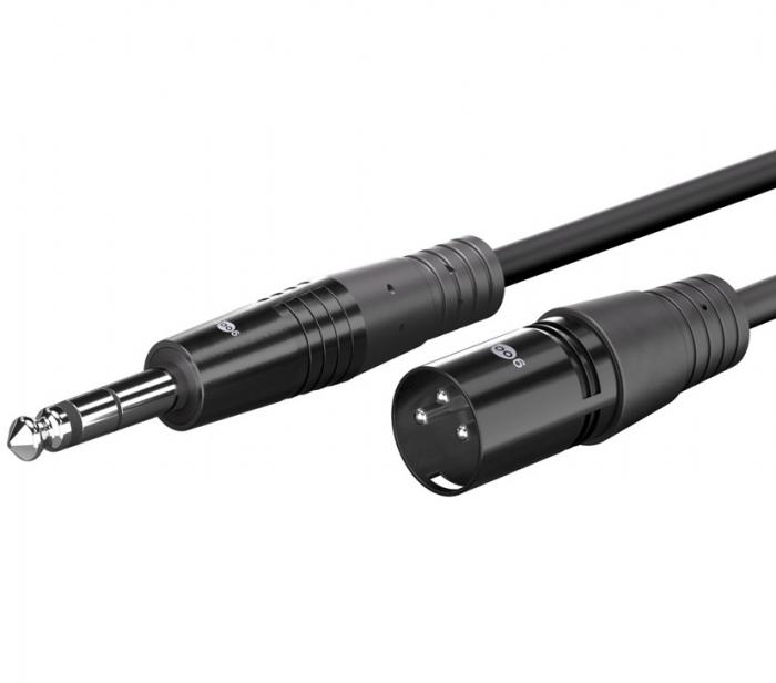 ΚΑΛΩΔΙΟ GOOBAY XLR ΑΡΣ. ΣΕ 6.3ΜΜ ΑΡΣ. 3.0M 80052 BLACK