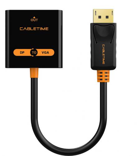 ADAPTOR CABLETIME DP ΣΕ VGA CT-AV586-03G 1080p/60Hz BLACK