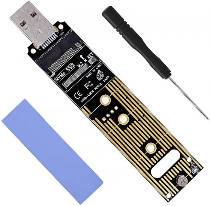 ΜΕΤΑΤΡΟΠΕΑΣ POWERTECH M.2 KEY M NVMe ΣΕ USB 3.1 GEN 2 TOOL-0045