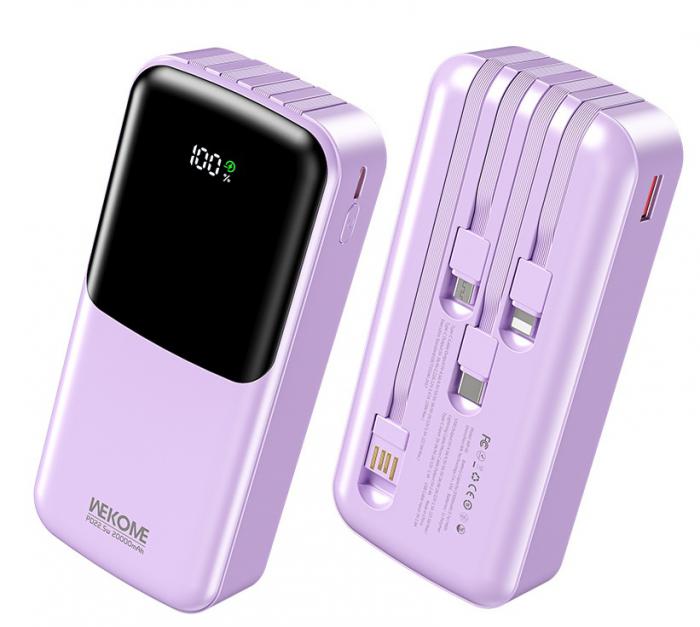POWER BANK WK WP-66 20000mAh PD 22,5W PURPLE