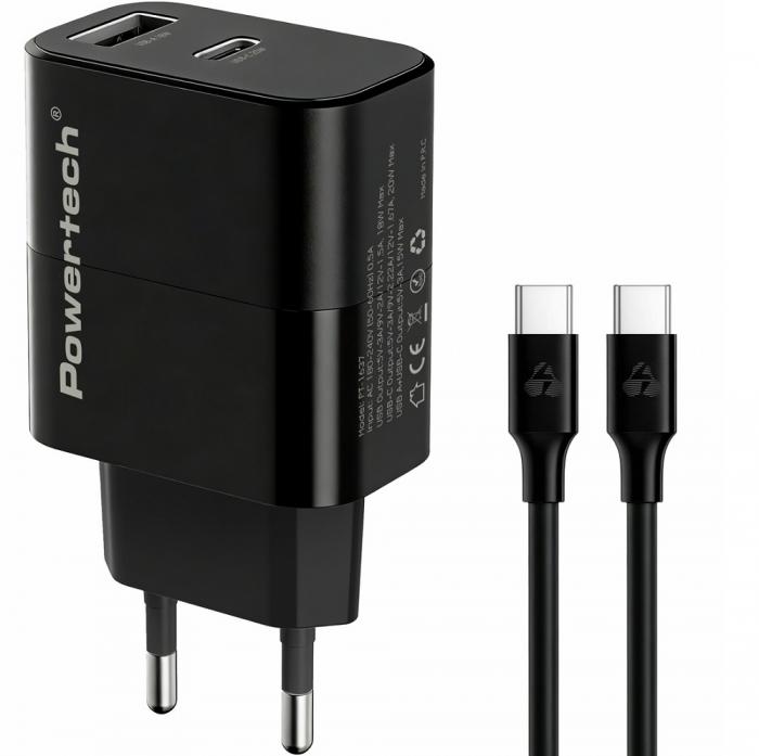 ΦΟΡΤΙΣΤΗΣ ΤΟΙΧΟΥ POWERTECH PT-1637 20W BLACK