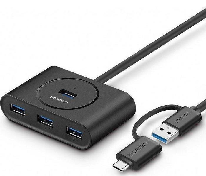 USB/USB-C HUB UGREEN CR113 40850 BLACK
