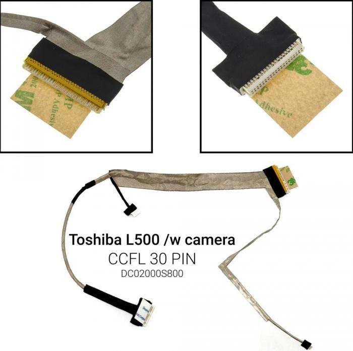 ΚΑΛΩΔΙΟΤΑΙΝΙΑ ΓΙΑ ΟΘΟΝΗ LAPTOP TOSHIBA L500D L505 L505D CCFL 30 PIN DC02000S800