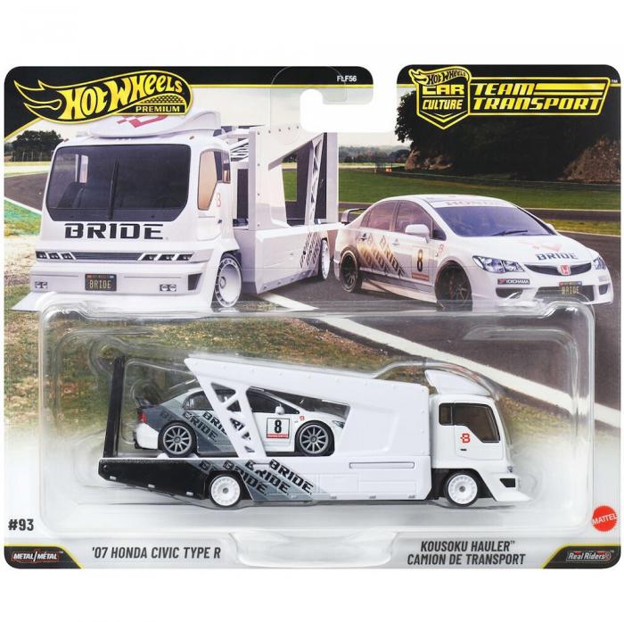 ΠΑΙΧΝΙΔΙ MATTEL HOT WHEELS PREMIUM: CAR CULTURE TEAM TRANSPORT - HW HONDA CIVIC TYPE-R AND KOUSOKU HAULER JHX94
