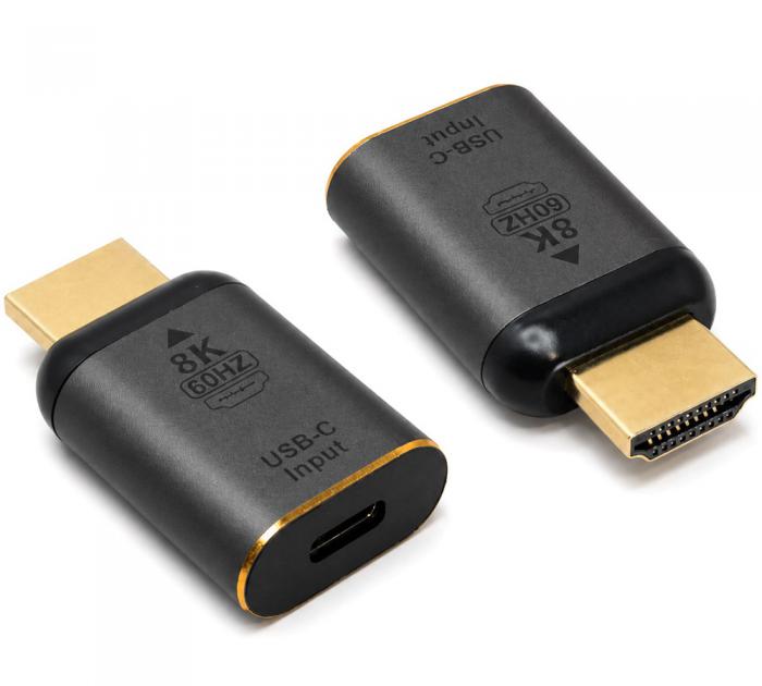 ADAPTOR POWERTECH HDMI ΣΕ USB-C CAB-UC103 8K/60Hz GREY