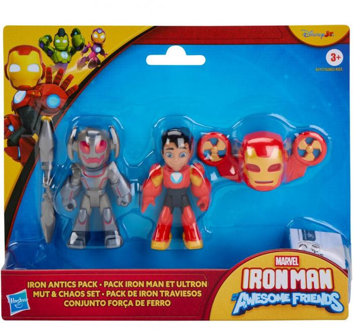 ΠΑΙΧΝΙΔΙ HASBRO DISNEYJR. MARVEL - IRON MAN AND HIS AWESOME FRIENDS - IRON ANTICS PACK G3117