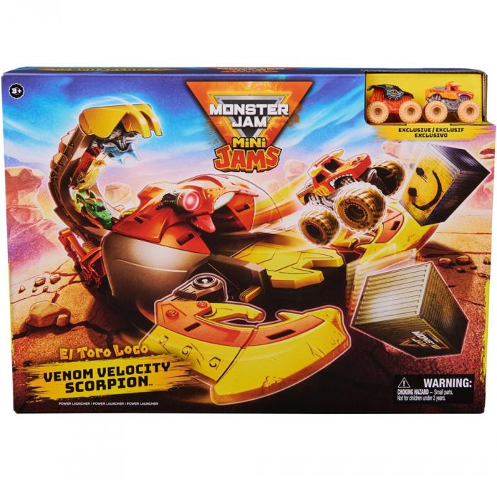 ΠΑΙΧΝΙΔΙ SPIN MASTER MONSTER JAM: MINI JAMS - EL TORO LOCO VENOM VELOCITY SCOPRION PLAYSET 6069752