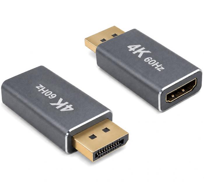 ADAPTOR POWERTECH DP ΣΕ HDMI CAB-DP085 4K/60Hz GREY