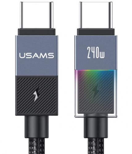 ΚΑΛΩΔΙΟ ΣΥΝΔΕΣΗΣ USB C ΣΕ USB C USAMS SJ775 240W 1.2M BLACK