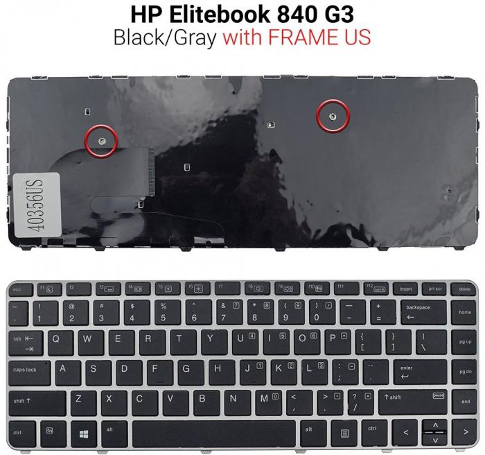 ΠΛΗΚΤΡΟΛΟΓΙΟ ΓΙΑ LAPTOP HP ELITEBOOK 840 G3 US BLACK